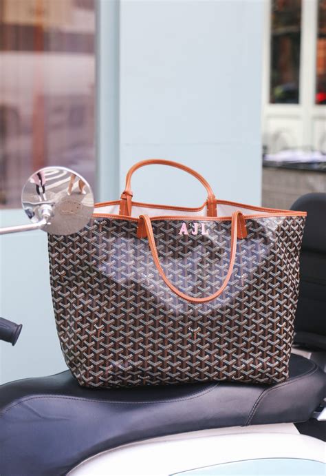 goyard saint louis tote goyardine|goyard st louis size comparison.